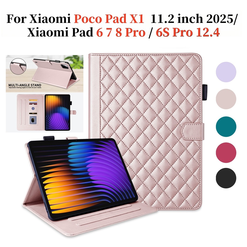 สําหรับXiaomi Poco Pad X1 11.2 2025 Pad 6 7 8 Pro 11.0 2023 6S Pro 12.4 แฟชั่นสไตล์Lady Girl PUหนังM