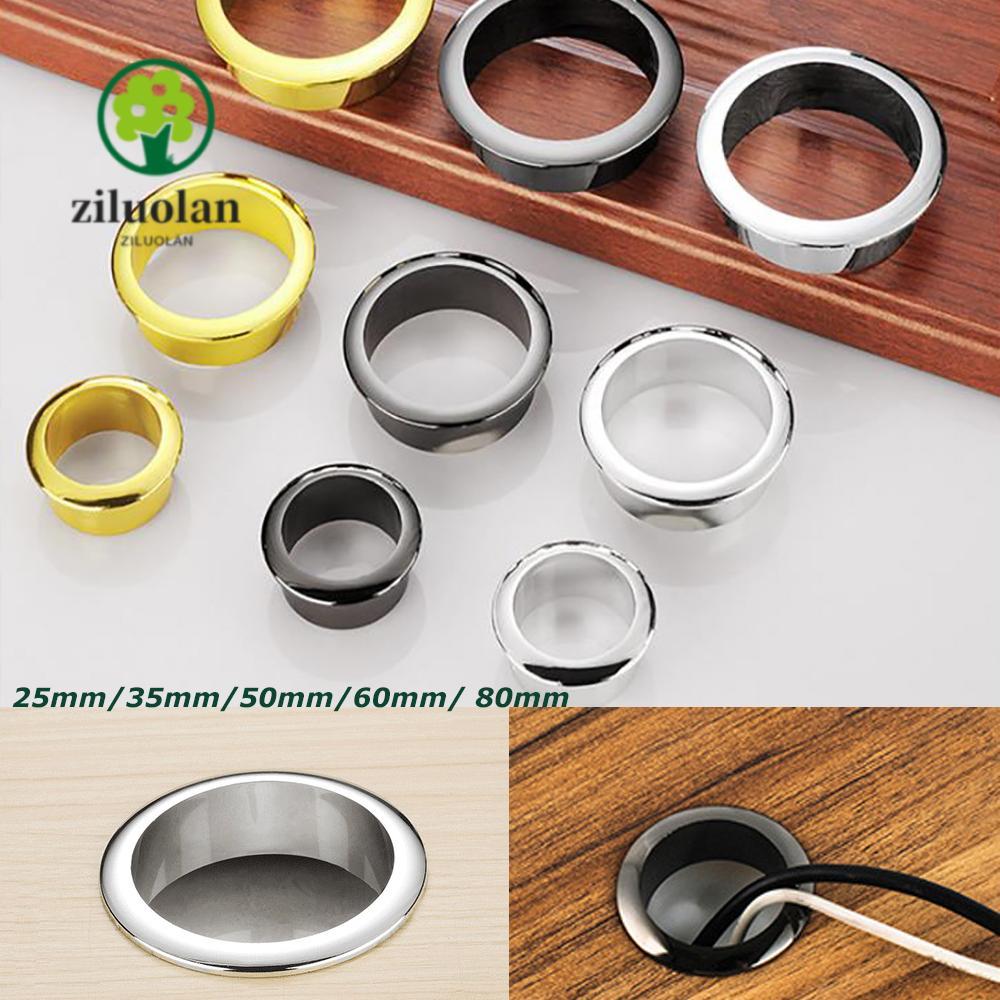 Ziluolan Wire Hole Cover Hardware Tidy Cable Clamp Organizer Office Line Box