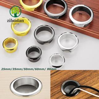 Ziluolan Wire Hole Cover Hardware Tidy Cable Clamp Organizer Office Line Box