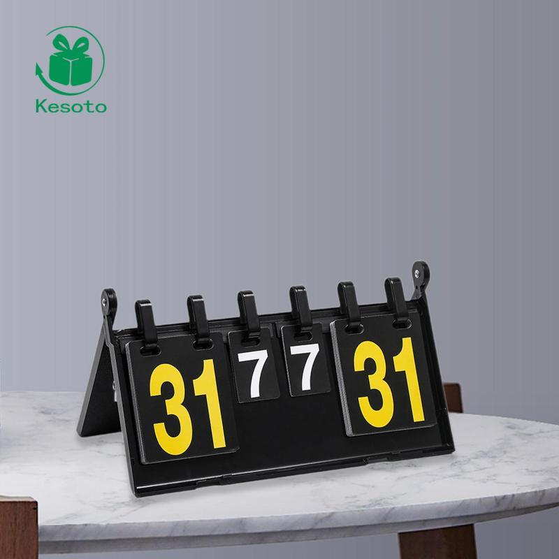 [Ehoyoxa] Flip Scoreboard Score Flipper 4 หลักแบบพกพาอเนกประสงค์ Score Board Score