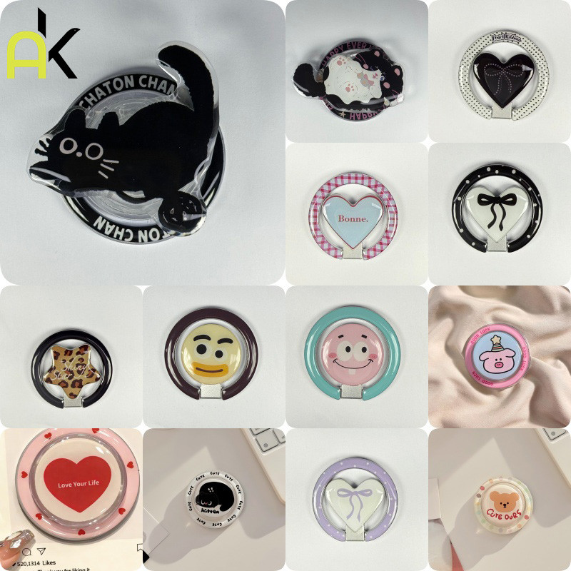 Magnatic Cartoon Griptok Bakery Pets กริ๊บท็อก แม่เหล็ก การ์ตูน Popsocket iring ขาตั้งมือถือ