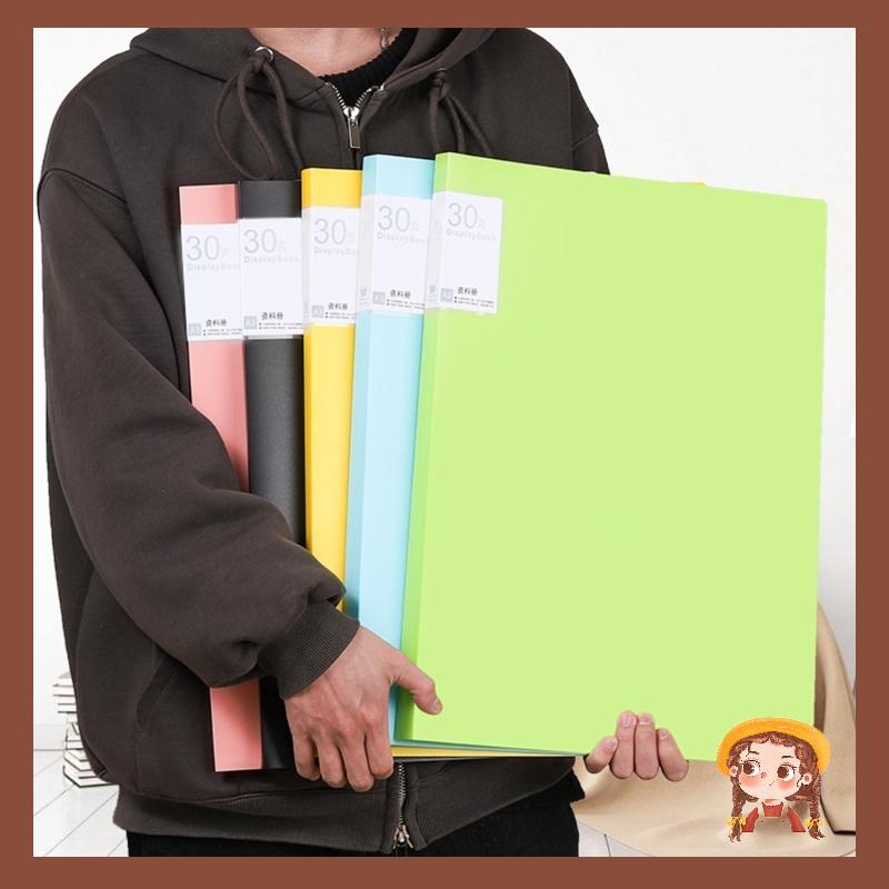 Li A2 A 3 4K Display Folders Presentation Folder with Plastic Sleeve Portfolios Folder for Office