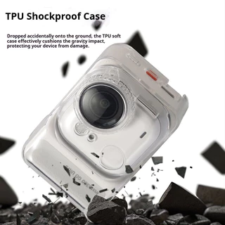 สําหรับ Insta360 Go Ultra TPU Clear เคสป้องกันเชือกป้องกันการสูญหายโปร่งใสฝาครอบเลนส์ป้องกันรอยขีดข่วนครอบคลุมสําหรับ Insta360 Go Ultra