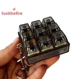 [Feel] 4/9 คีย์คีย์บอร์ดแบบกลไกแกนเครื่องทดสอบคีย์บอร์ด LED ความเครียดบรรเทาปุ่ม DIY พวงกุญแจของเล่นของขวัญ [ใหม่]