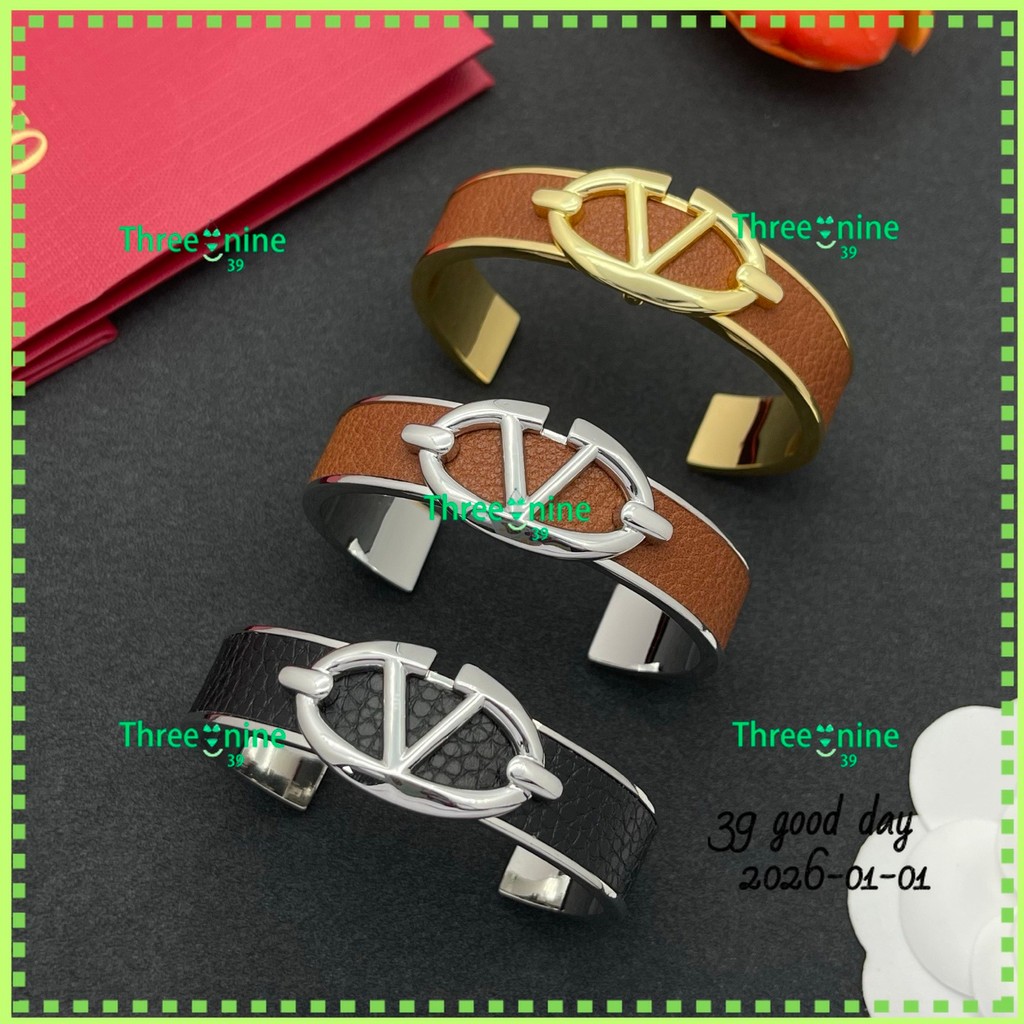 สร้อยข้อมือวัสดุทองแดงดีไซน์ V ลายตัวอักษร สำหรับทั้งผู้ชายและผู้หญิง