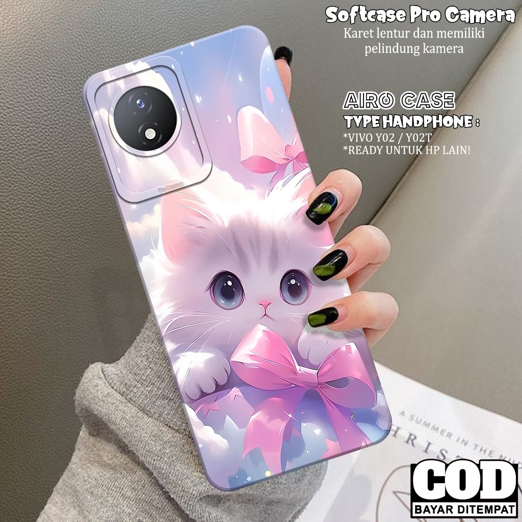 เคส HP ล่าสุด VIVO Y02/ Y02T - เคส VIVO Y02/ Y02T Softcase - เคสแฟชั่น CAT - เคส VIVO Y02/ Y02T - เค