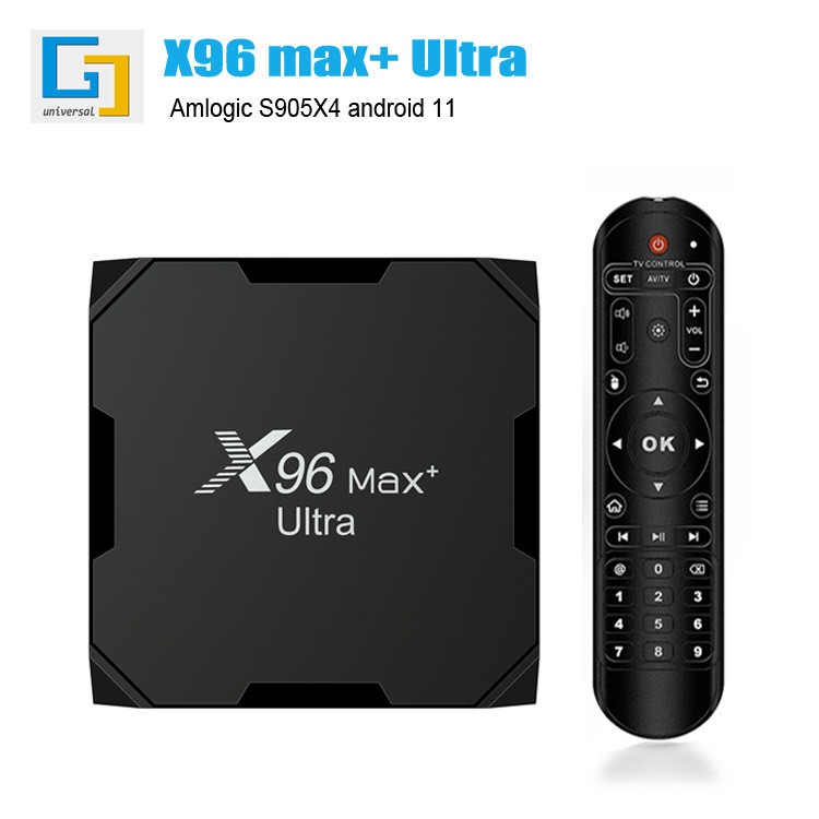 Cross-Border X96Max+Ultra tv box Android 11 Dual wifi tv box S905X4 HD 8K ขายร้อน