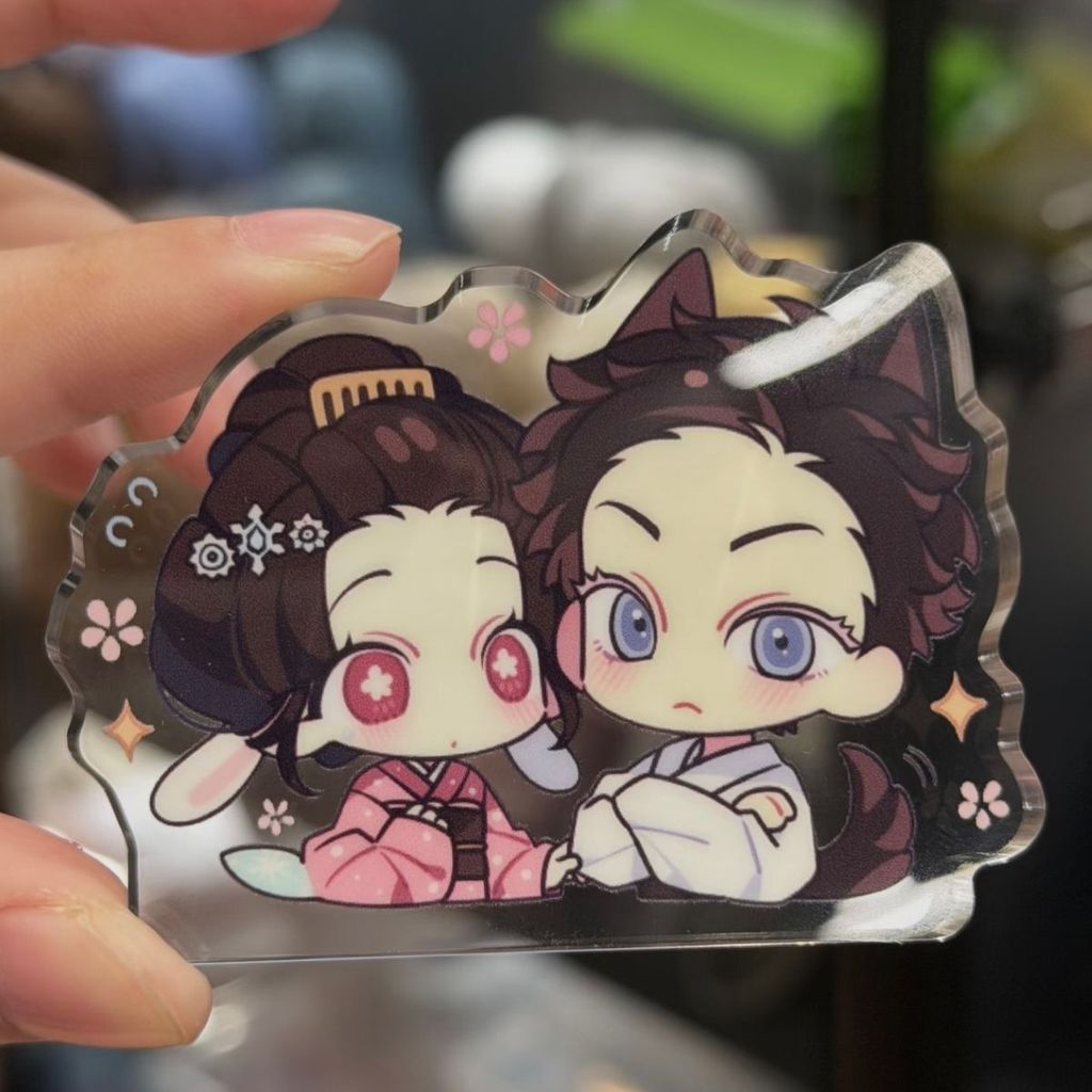 Hakuji Koyuki อะคริลิคบล็อก Kawaii Standee รูปอะนิเมะสินค้าคอลเลกชันตกแต่งโต๊ะ Kawaii เครื่องประดับ 