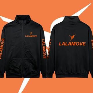🍂【boxy hoodie】 LALAMOVE คาร์ดิแกน ลาลามูฟ โลโก้สีสด Stand up…