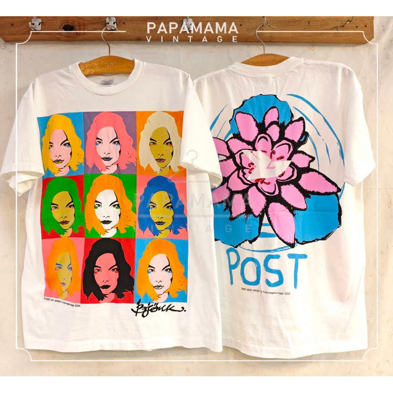 BJORK POST เสื้อวินเทจ เสื้อทัวร์ วงร๊อค papamama vintage shirt