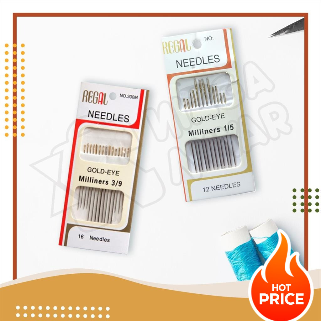 เข็มเย็บมือ NA Regal Gold Eye Millis / เข็มเลื่อม Regal