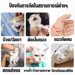 ครอบหัวกันแมวกัด ครอบหัวกันแมวกัดกันเลีย หมวกอวกาศโปร่งใส ระบายอากาศได้ สำหรับแมวทุกสายพันธุ์