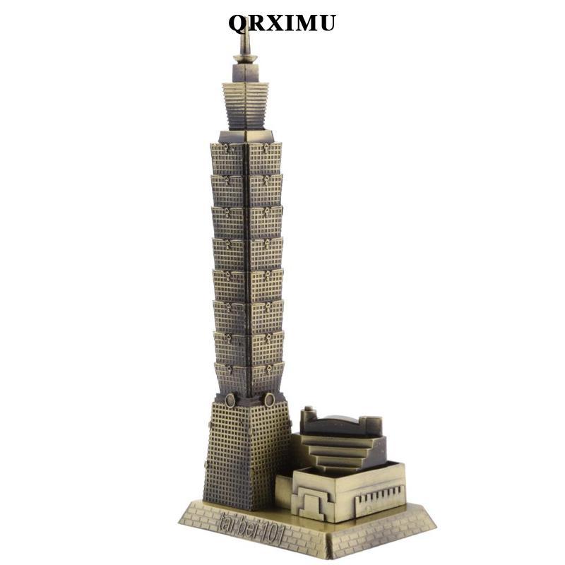 Sharprepublic Vintage Taipei 101 Tower Building Sculpture รูปปั้นหุ่นรุ่น Home/ตกแต่งสํานักงานของสะส