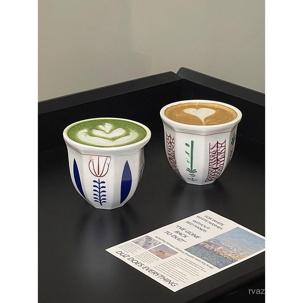 Huayan Lacabu Retro Style Coffee Cup Value ins Iron RLJM