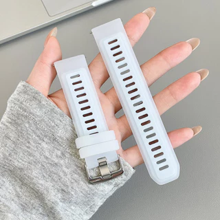 สายซิลิโคนใส 20mm 22mm for Smartwatch Garmin Forerunner 570 265 255 165 55 /Vivoactive 6 5 4/Venu/Redmi Watch 5 Active