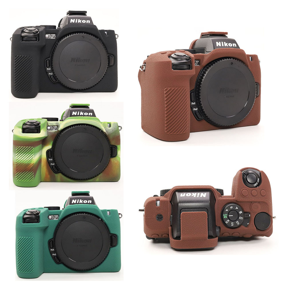 Z50II ซิลิโคนนุ่มผิวกล้องสําหรับ Nikon Z50II Z50 Mark II Protector กระเป๋ากล้อง