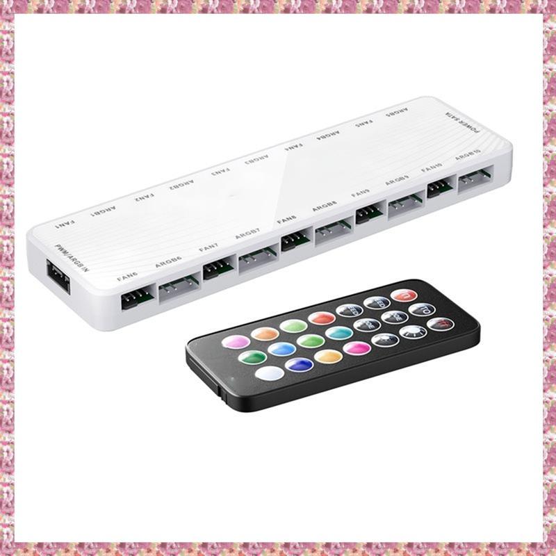 [VCPR] LP-10P- 1 ถึง 10 Hub สําหรับเคสพีซี 5V Hub Powered PWM ฮับดูดแม่เหล็กสําหรับเคสพีซี LP-10P- 1