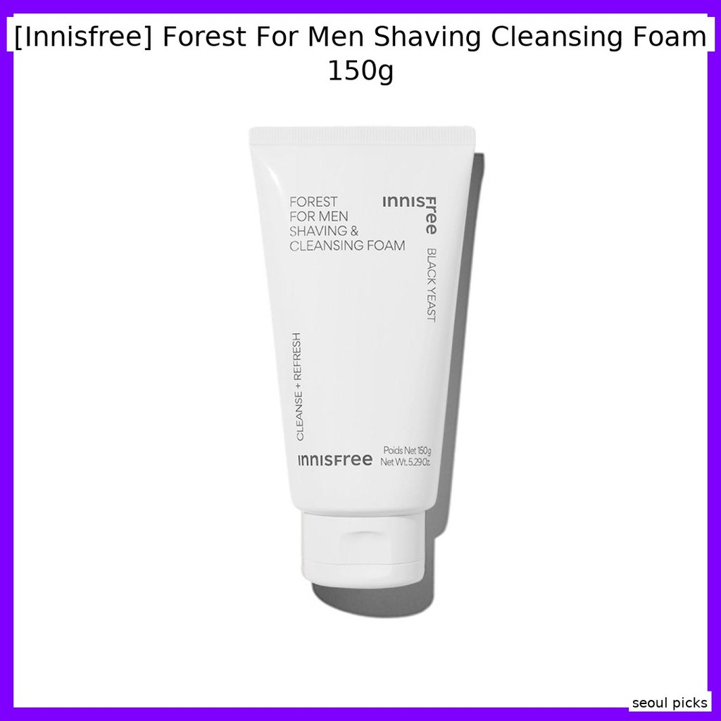 [Innisfree] Forest For Men Shaving Cleanser Foam 150g / Korean Shaving Foam / Gentle Cleanse / ของแท