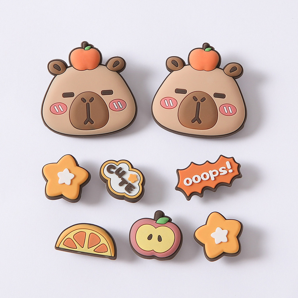 jibbitz crocs ของแทั daddy jibbitz ใหม่ Kapibara Capybara Jungle อุปกรณ์เสริมการ์ตูนน่ารัก สำหรับรอง