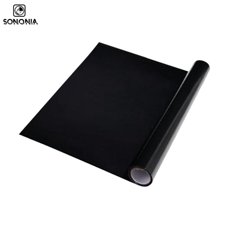 [SONONIA] ฟิล์มพื้นหลังตู้ปลาสําหรับหน้าต่าง PVC สีดํา Privacy Cling สําหรับห้องนั่งเล่น