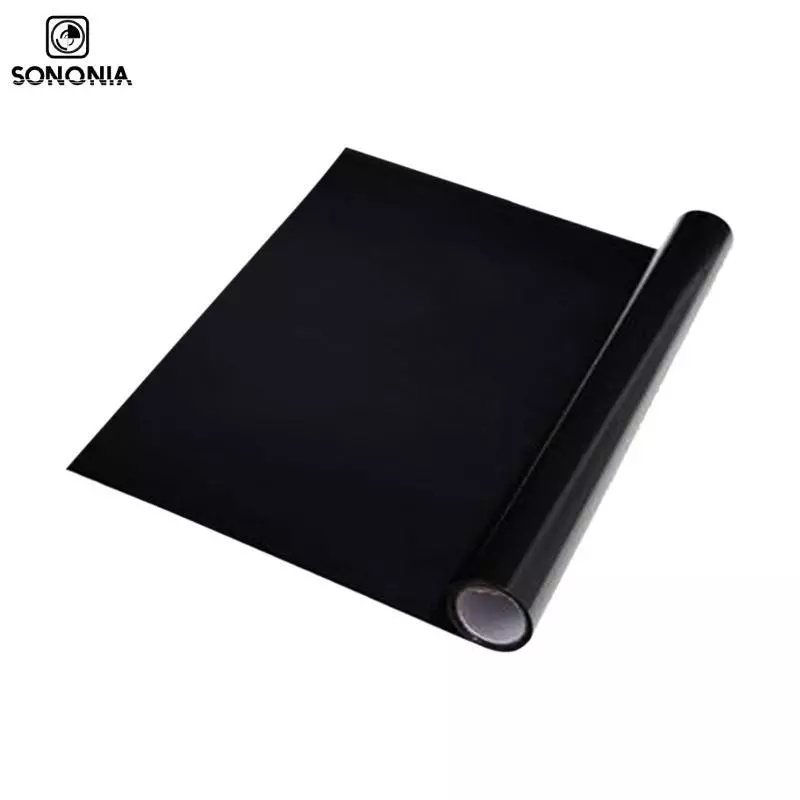 [SONONIA] ฟิล์มพื้นหลังตู้ปลาสําหรับหน้าต่าง PVC สีดํา Privacy Cling สําหรับห้องนั่งเล่น