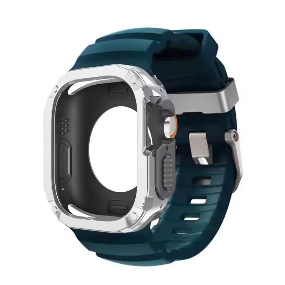 สายรัดซิลิโคน + กรณี พีซี สําหรับ แอปเปิล ดู พิเศษ 3 2 1 49 มม. 11 10 46 มม. 9 8 7 6 5 4 45 มม. 44 มม. - รูปที่ 6