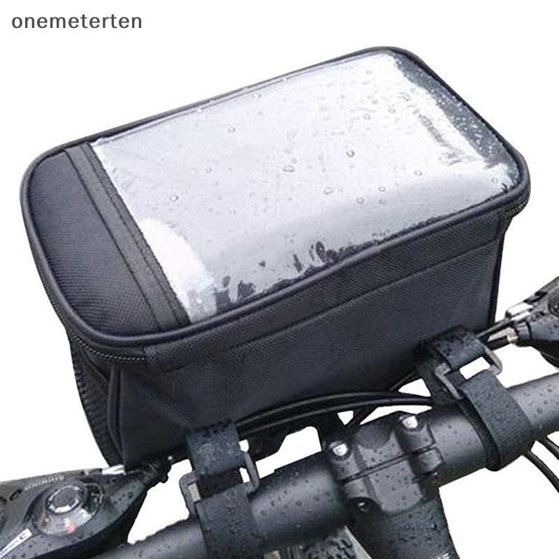 Rten จักรยานด้านหน้าหลอดกระเป๋ากันน้ําแถบสะท้อนแสง Handlebar ตะกร้า Pa ขี่จักรยานกรอบด้านหน้า Pannier อุปกรณ์เสริม N - รูปที่ 4