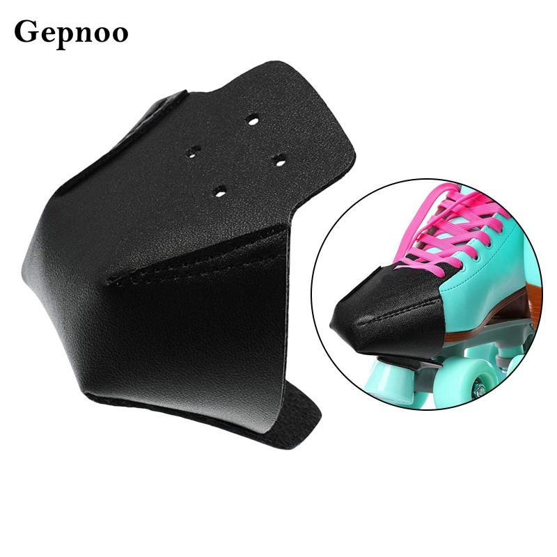Gepnoo หนัง Toe Guards Protectors หนังเทียม Roller Skate Protectors สําหรับ Quad Roller Skate
