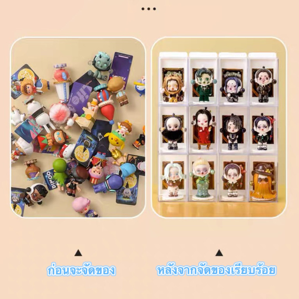 ตู้โชว์อะคริลิก กล่องเก็บตุ๊กตา กล่องเก็บของ PopMart กล่องโชว์ กล่องใส กันฝุ่น - รูปที่ 4