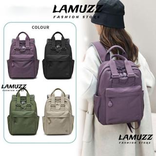 กระเป๋าสะพายไหล่ ลามูซ กระเป๋าแล็ปท็อปสีทึบกันน้ําผ้าน้ําหนั…