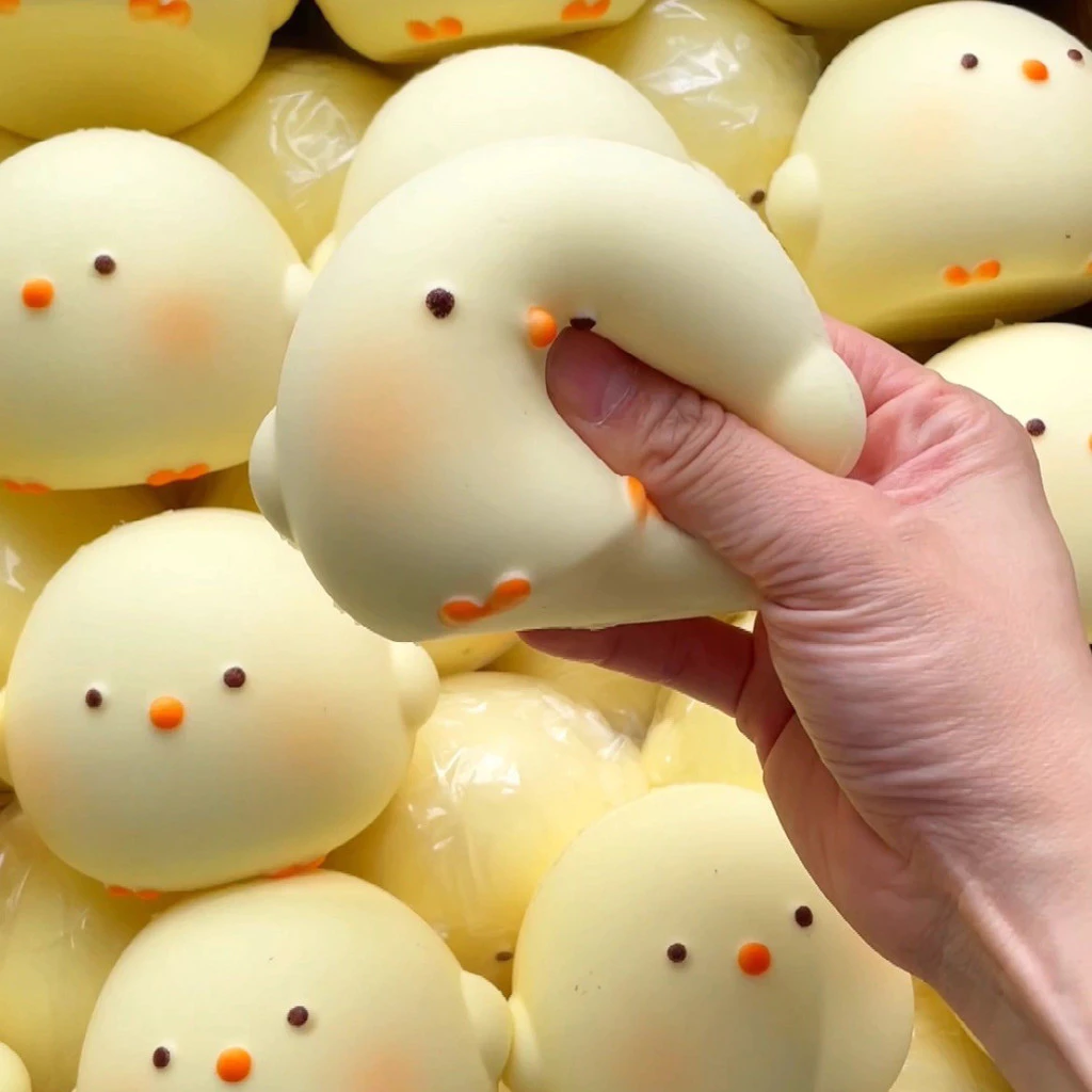 สควิสชี่ ของเล่นบีบสกุชชี่ รูปขนมปัง แบบนิ่ม คลายเครียด บีบขนมปังของเล่น Squishy thumbnail 5