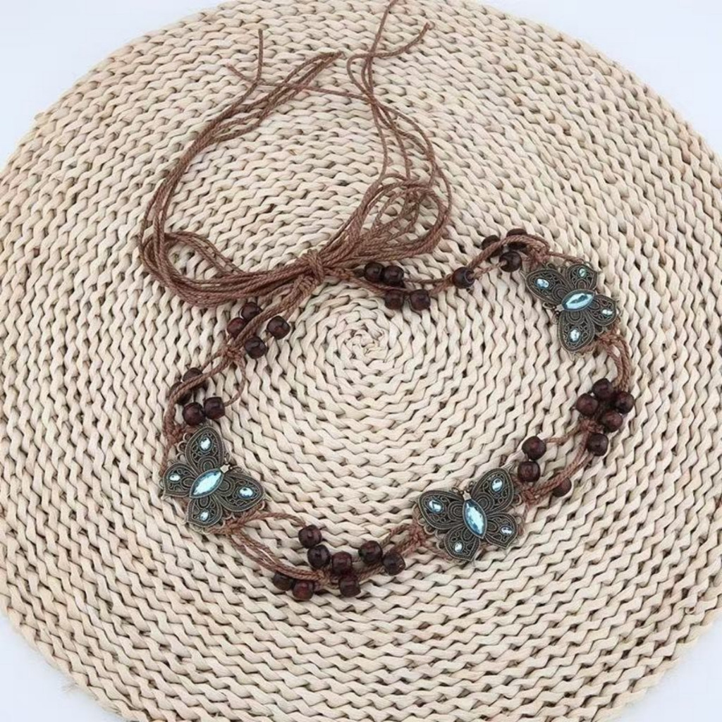 พร้อมส่ง! เข็มขัดโบฮีเมียน วินเทจ สายคาดเอว Belt bohemians เอวอุปกรณ์เสริมตกแต่ง  เครื่องประดับแฟชั่นผู้หญิง - รูปที่ 6