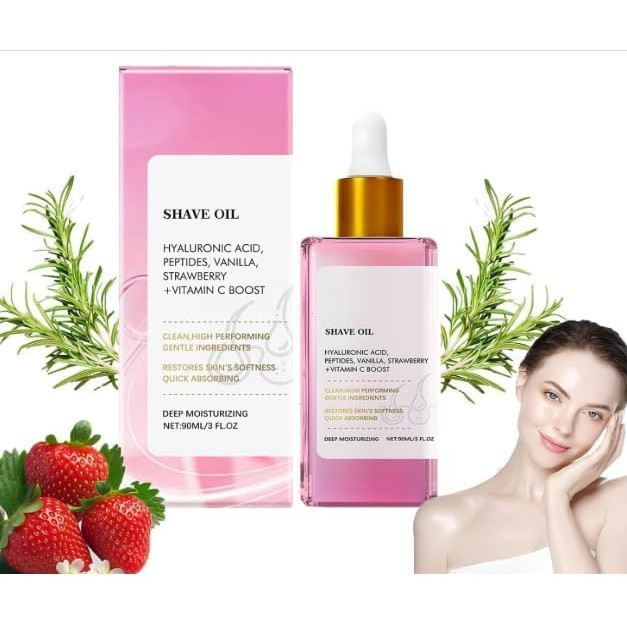 JUCHRZEY Truly Beauty Aceite, Strawberry Vanilla After Shave Oil, Truly After Shave Oil para ป้องกัน