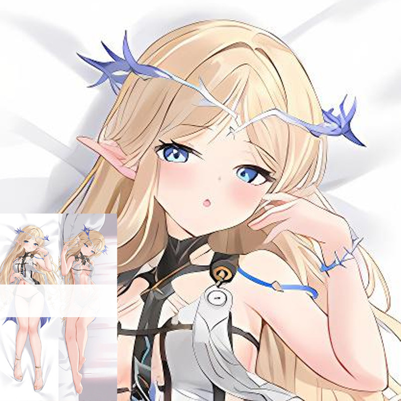 อะนิเมะ Wuthering Waves Zani Dakimakura Cover Long Pillow Case