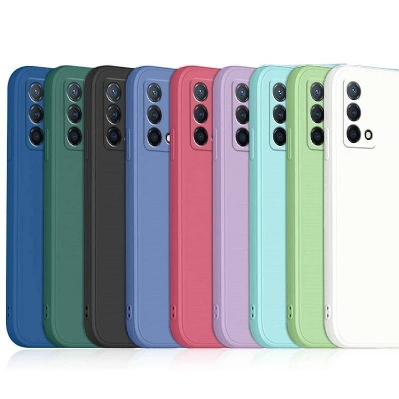 เคสโทรศัพท์หรูหราสําหรับ OPPO K1 K3 K5 K7 K7x K9 K9S K9x Pro 5G NFC Soft Liquid Straight Edge Fundas