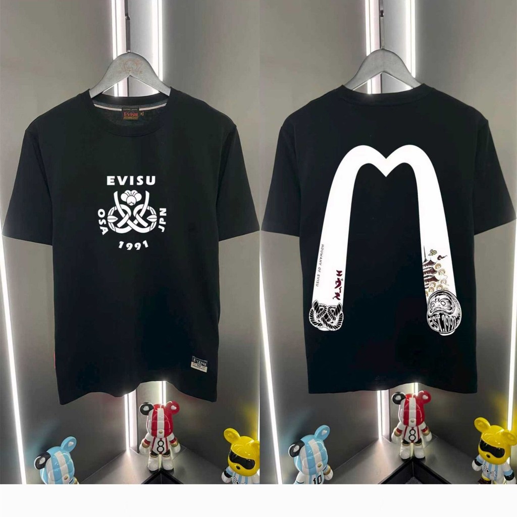 EVC สไตล์ใหม่เทรนด์แฟชั่นพิมพ์รอบคอสบายแขนสั้น