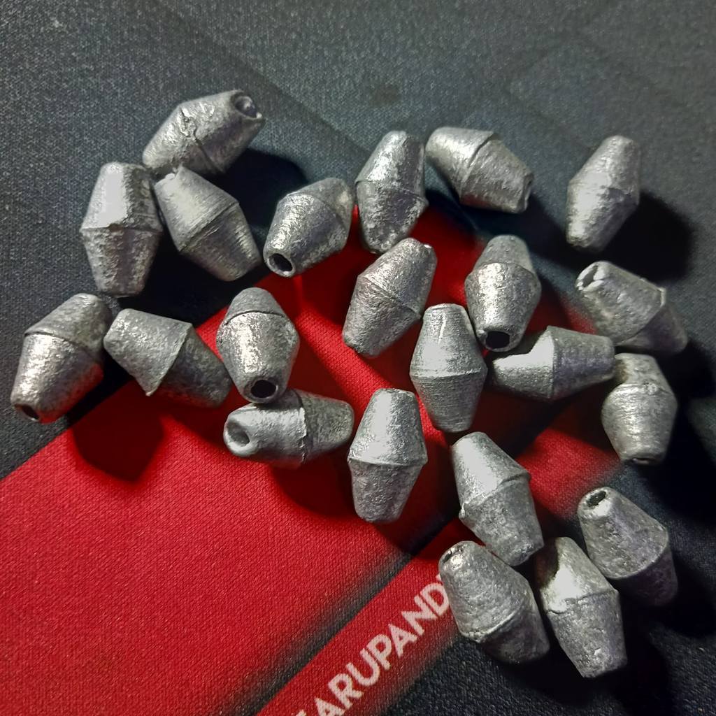 [ Melinjo Tin C2/Per KG/Contents 60] Melinjo Tin / Bloon Tin Fishing Net Weights