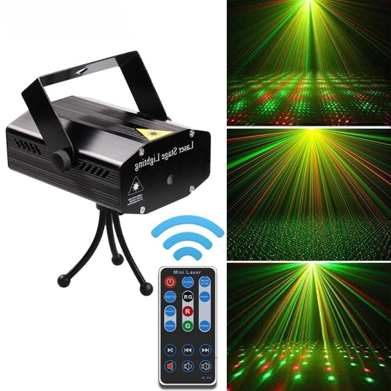 เลเซอร์ไฟเวทีปาร์ตี้โปรเจคเตอร์ไฟ Discoball โคมไฟดีเจดิสโก้เสียงเปิดใช้งาน S Trobe ไฟ RGB Led Laser P Rojector ราคา ถูกที่สุด ดีลบีเคเค แกลเลอรีภาพที่ 9