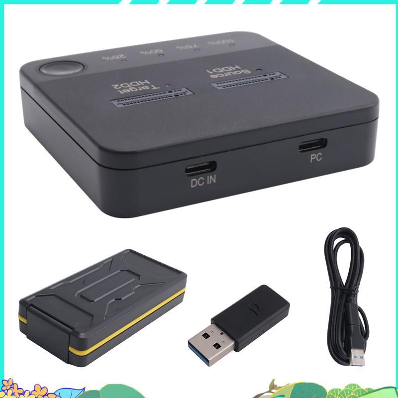 1 ชุด M.2 Duplicator Notebook Hard Dive Box พร้อมโคลนสําหรับ M2 HDD SSD Reader