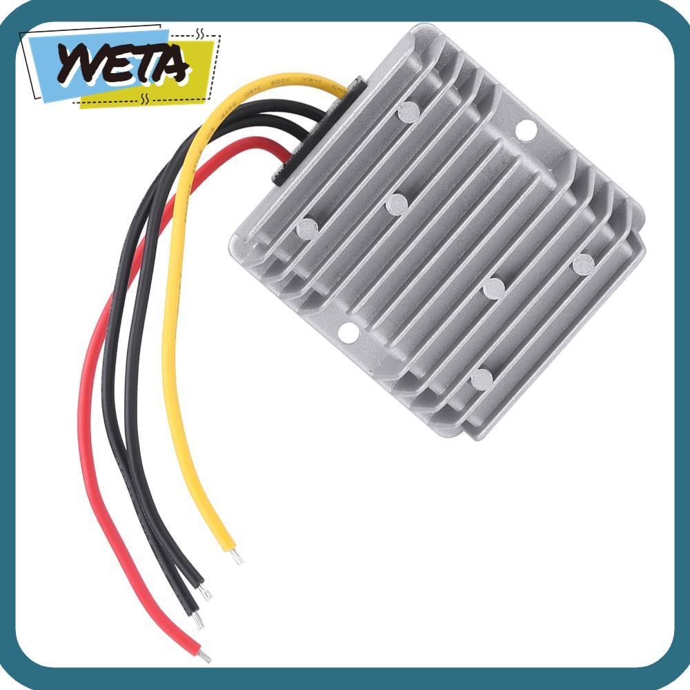 YVETA ตัวควบคุมแรงดันไฟฟ้า, IP68 กันน้ํา DC8V ~ 40V ถึง 12V 6A 72W Step Up Down Converter, ที่มีประส