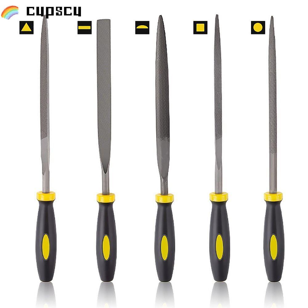 CUPSCU 5 ชิ้น/เซ็ตเข็มแฟ้ม, Sharpening Straightening Hand File,คุณภาพสูงสวนเครื่องมือมือเครื่องมือบด Rasp Rasp Rasp