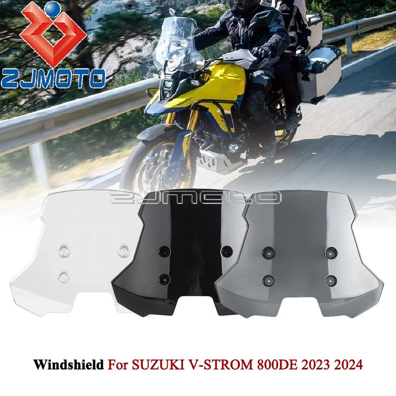ZJ รถจักรยานยนต์ Fairing กระจกการไหลของอากาศ Deflector SHIELD สําหรับ Suzuki V-STROM 800DE V-strom 8