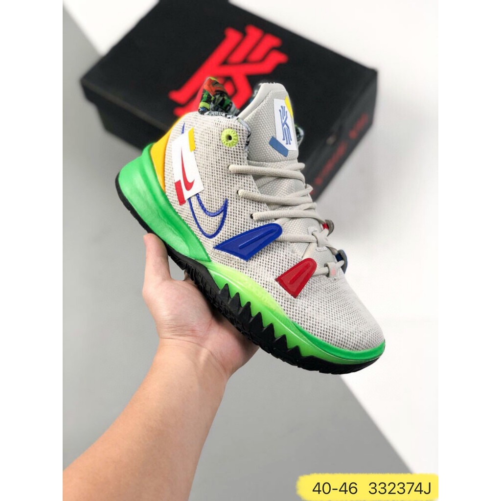 NK Kyrie 7 Irving 7th Generation Indoor Casual Sports Mid Top รองเท้าบาสเก็ตบอล