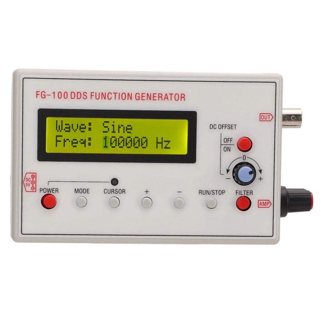 DDS เครื่องกําเนิดไฟฟ้าเครื่องกําเนิดไฟฟ้า DDS 1Hz‐500kHz Sine 1Hz-20kHz อุปกรณ์เสริมสามเหลี่ยม