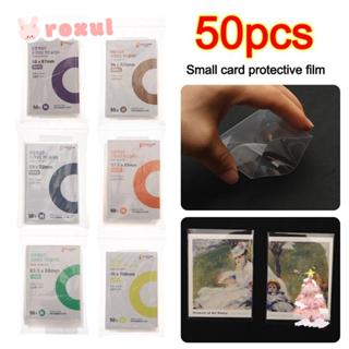 Roxul 50 ชิ้น Photocard Holographic Protector ฟิล์ม,เครื่องเ…