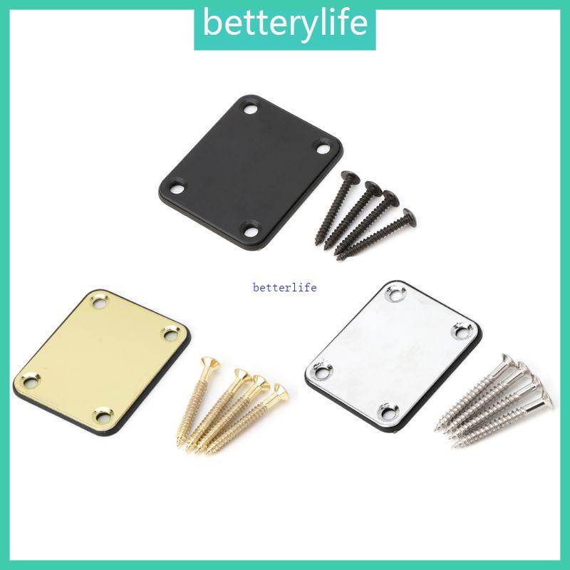 BTF 1ชุดจานคอพร้อมสกรู 4 ชิ้นสําหรับกีตาร์ไฟฟ้า