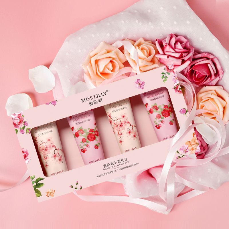 Miss Lilly Miss Lilly Miss Lilly Sakura Rose Hand Cream Hydrating Moisturizing Hand Oil Fade Hand Li