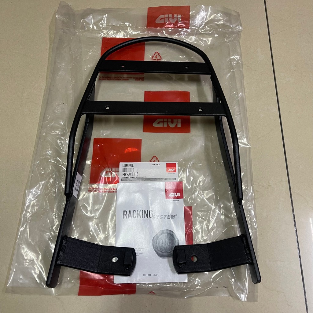 MODENAS ACE115 ACE 115 ACE-115 ACE MONTRACK GIVI GV MV ADVANCE MONTRACK TOP BOX RACK กล่อง GIVI TOPB