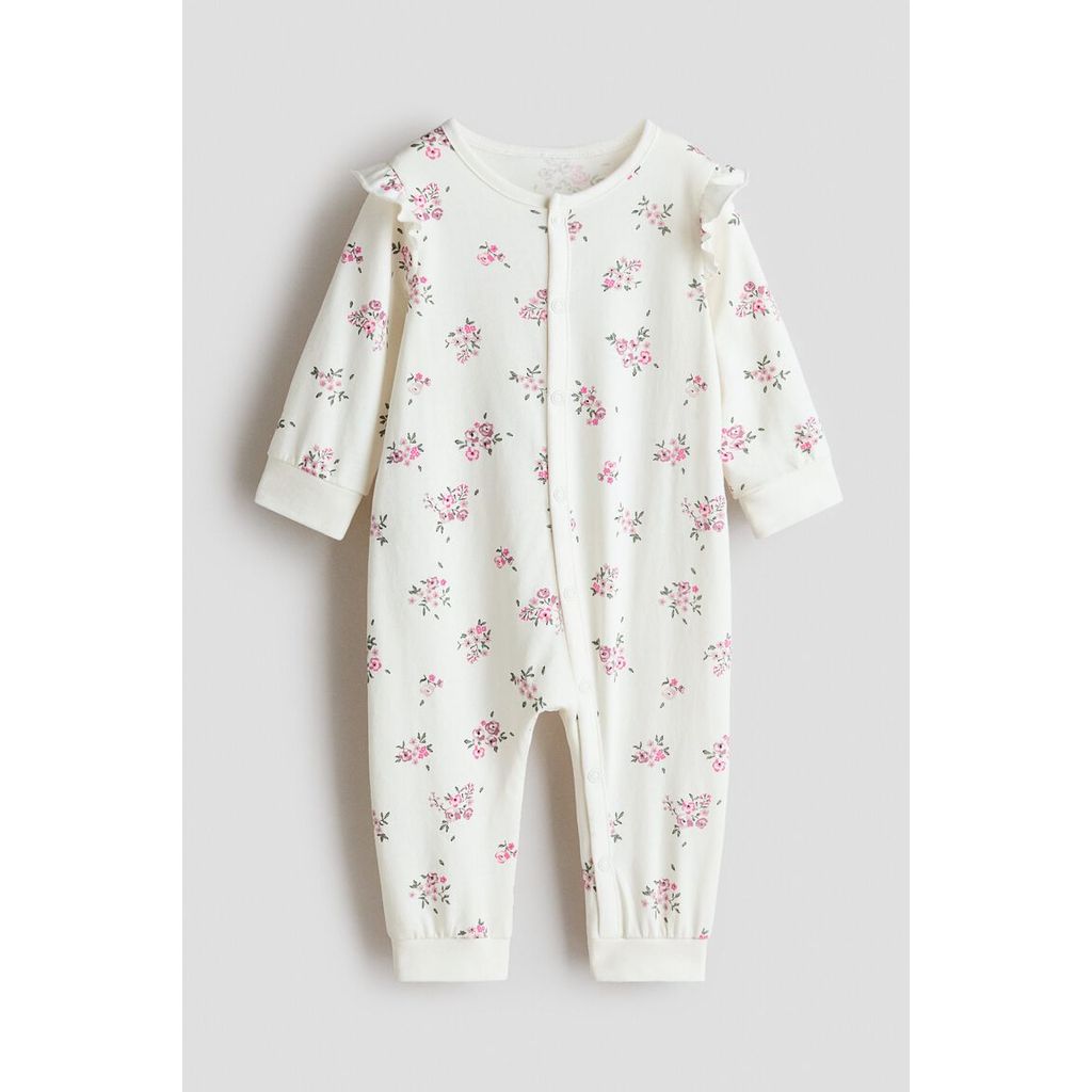 H&M(เอชแอนด์เอ็ม) ชุดนอนลายพิมพ์ Infants Patterned sleepsuit 1200792_23