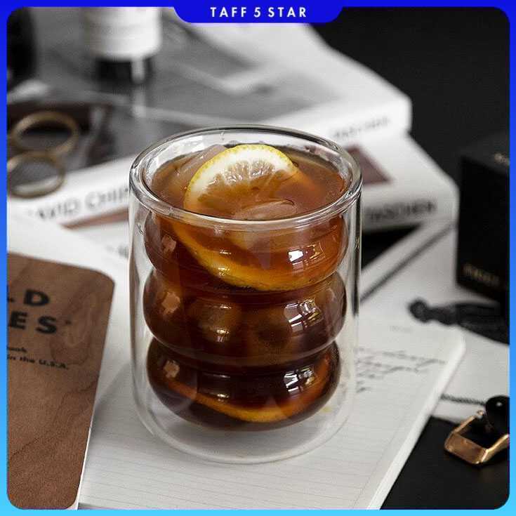 YUCHI Aesthetic Double Wall Glass 225ml - JJ915